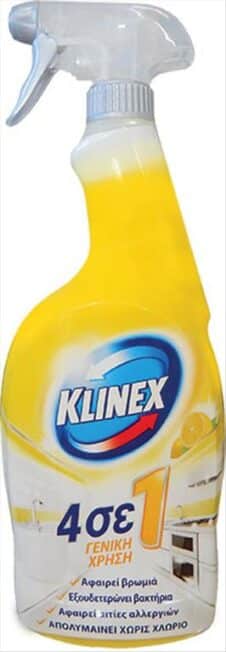 KLINEX ΑΝΤΛΙΑ ΚΑΘΑΡΙΣΜΟΥ 4ΣΕ1 750ML ΓΕΝΙΚΗΣ ΧΡΗΣΗΣ ΛΕΜΟΝΙ