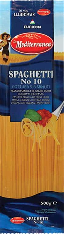 LA MEDITERRANEA ΜΑΚΑΡΟΝΙΑ Νο10 SPAGHETTIΝΙ 500ΓΡ