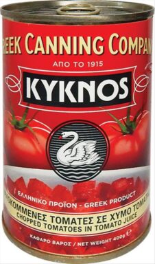 ΚΥΚΝΟΣ ΨΙΛΟΚΟΜΜΕΝΟ ΤΟΜΑΤΑΚΙ 400ΓΡ ΣΕ ΧΥΜΟ METΑΛΛΙΚΟ KΟΥΤΙ