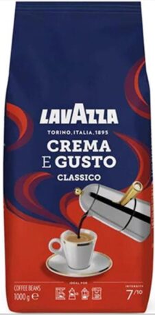 LAVAZZA ESPRESSO ΚΑΦΕΣ 1KG ΣΕ ΣΠΥΡΙ CREMA E GUSTO