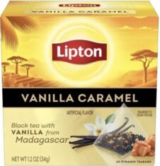 LIPTON ΜΑΥΡΟ ΤΣΑΙ 20ΦΑΚ ΠΥΡΑΜΙΔΑ 34ΓΡ ΒΑΝΙΛΙΑ ΚΑΡΑΜΕΛΑ