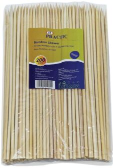 PRACTIC ΚΑΛΑΜΑΚΙΑ ΓΙΑ ΣΟΥΒΛΑΚΙΑ ΒΑΜΒΟΟ 0,4Χ24CM 200ΤΕΜ
