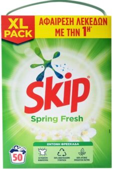 SKIP ΣΚΟΝΗ ΠΛΥΝΤΗΡΙΟΥ ΚΟΥΤΙ 50ΜΕΖ 3,25KG SPRING FRESH