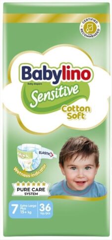 BABYLINO ΠΑΝΑ ΒΡΕΦΙΚΗ Νο7(15+KG) 36ΤΕΜ SENSITIVE ECONOMY
