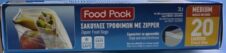 FOOD PACK ΣΑΚΟΥΛΕΣ ΤΡΟΦΙΜΩΝ 3L 22X29CM 20ΤΜΧ ΜΕ ZIPPER