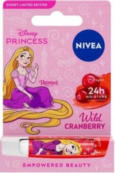 NIVEA ΕΝΥΔΑΤΙΚΟ LIPSTICK 4,8ΓΡ DISNEY PRINCESS CRANBERRY