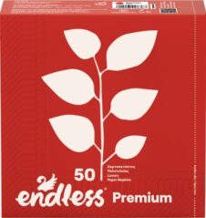 ENDLESS ΧΑΡΤΟΠΕΤΣΕΤΕΣ PREMIUM ΚΟΚΚΙΝΕΣ 50Φ 33Χ33